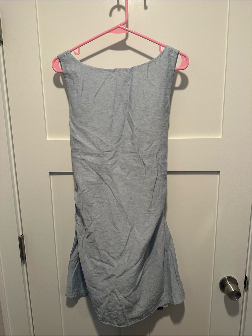 Cider Light Blue Sleeveless Mini Dress